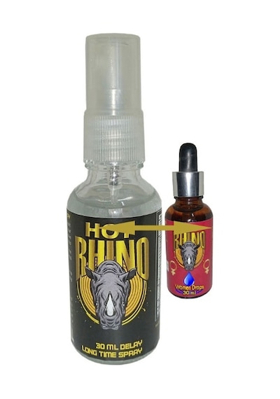 Hotrhino Erkeklere Delayspray + Hotrhino Bayan Cinseluyarıcıdamla