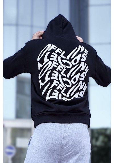 Madmext Siyah Erkek Sweatshirt 5314 Siyah