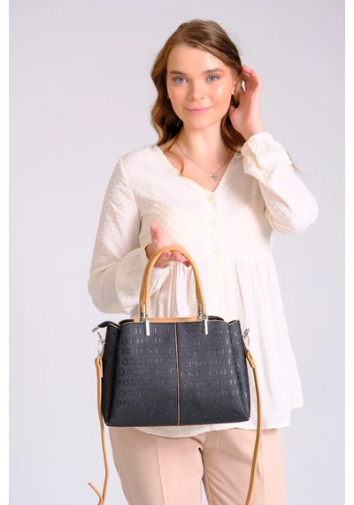 Just Polo Kadın Çantası 440113mh Siyah - Taba