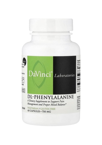 Davinci Laboratories, Dl-phenylalanine, 750 Mg, 60 Capsules
