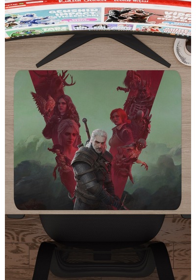 Witcher 3 Kaymaz Dikişli Kauçuk Oyuncu Mousepad V5 - 48x40 Xl Gaming Mouse Pad Fare Altlığı