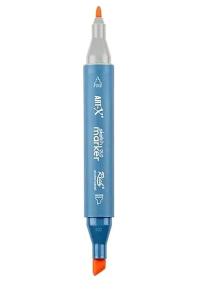 Rich Klm-17949 Art-x Sketch Marker Kalem Duo 151 Light Orange Standart