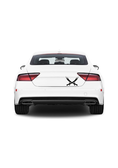 Zülfikar Kılıcı Araba Sticker Yapıştırma