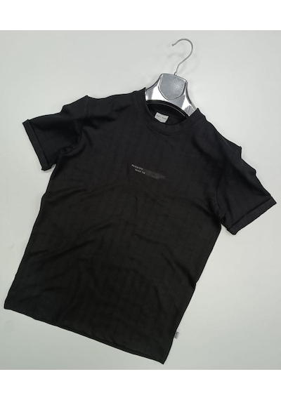 White Room Slim Fit Erkek Kısa Kol Tshirt 7277 Siyah