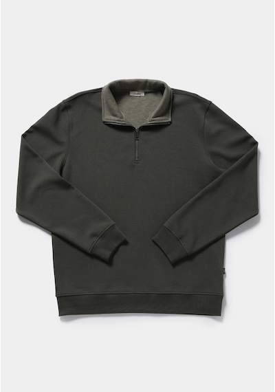 Colin's Colins Regular Fit Dik Yaka Düz Erkek Yeşil Sweatshirt Cl1082805 Q1.v2 Kha Haki