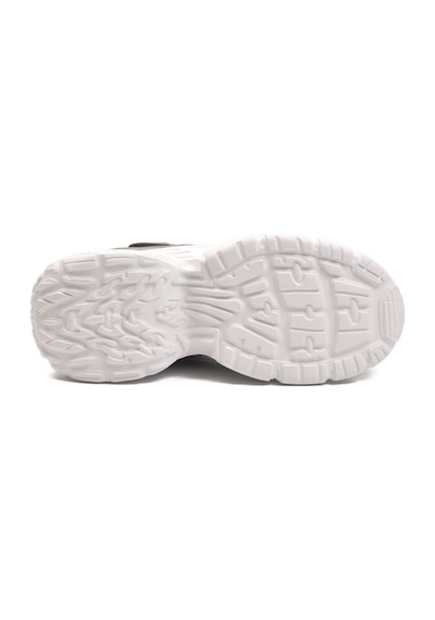 Siyah Beyaz Bağcıklı Hafif Yüksek Taban Kadın Sneaker 2376 G Siyah Rugan-beyaz