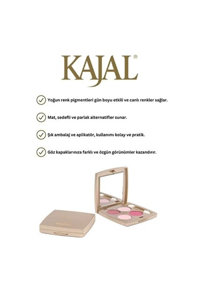 Kajal Quattro Eyeshadow 4 Lü 414 Far Paleti