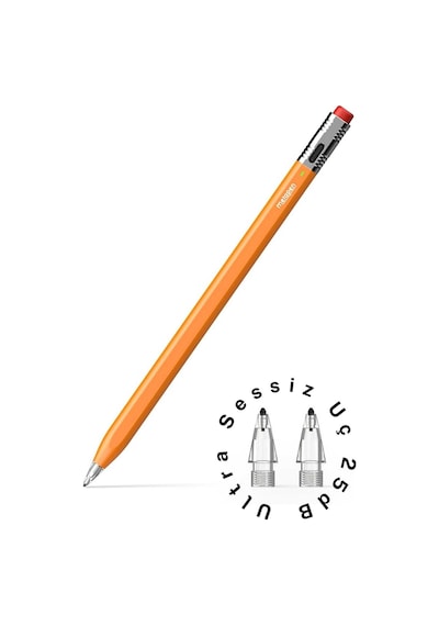 Apple Uyumlu iPad 11. Nesil A16 İle Uyumlu Profesyonel Avuç İçi Red Özellikli Stylus Sessiz Ve Hassas Tablet Kalemi Turuncu