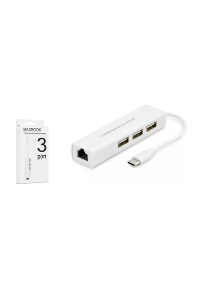 HADRON HDX7007 Type-C 3.1 Ethernet Çevirici 3x USB HUB