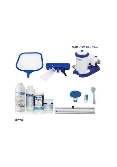 Bestway İntex Havuzlarla Uyumlu Full Havuz Temizlik Seti 58391 BW728