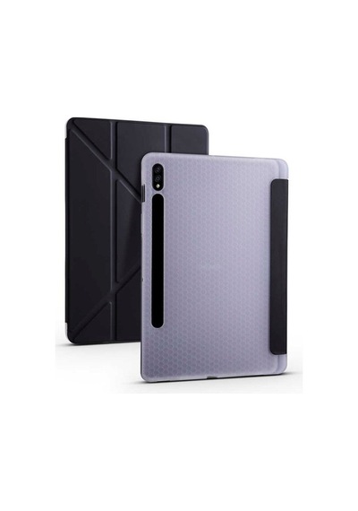 Samsung Uyumlu Galaxy Tab S7 Plus T970 Kılıf Tri Folding Smart With Pen