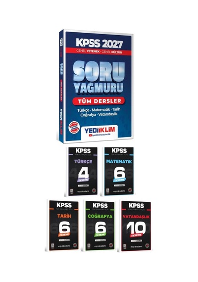 2027 Yediiklim 2027 Kpss Genel Yetenek Genel Kültür Tüm Dersler Soru Yağmuru Soru Bankası+evp Akademi Kpss Tüm Adaylar Tüm Dersler 32 Deneme Seti