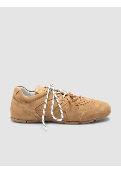 %100 Hakiki Deri Taba Kadın Sneaker Taba
