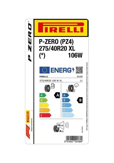 Pirelli 275/40R20 106W XL P Zero PZ4 Yaz Lastiği 2025