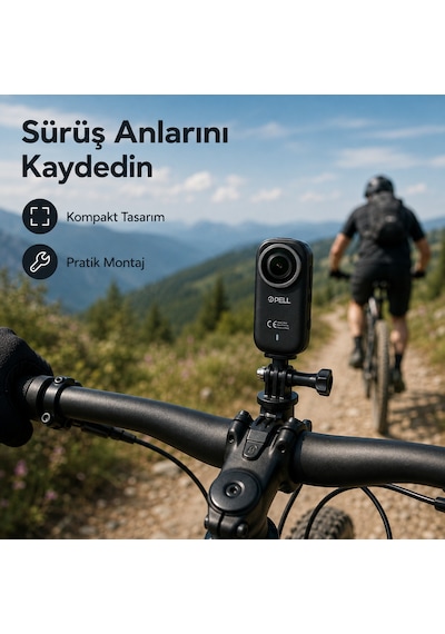 M11 4k Ultra Hd Wifi Aksiyon Kamerası, Ip65 Su Geçirmez Titreşim Önleyici Geniş Açılı Kamera Siyah