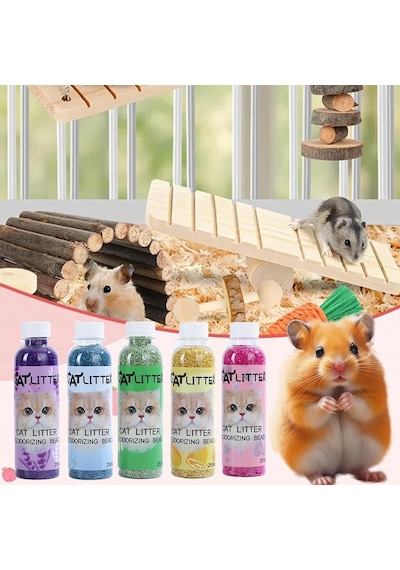 Kedi Kumu Koku Giderici Granül Parfüm - Uzun Süreli Ferahlık Sunan Kedi Kumu Kokusu Giderici, Etkili Koku Nötrleştirici 250 Ml Gül