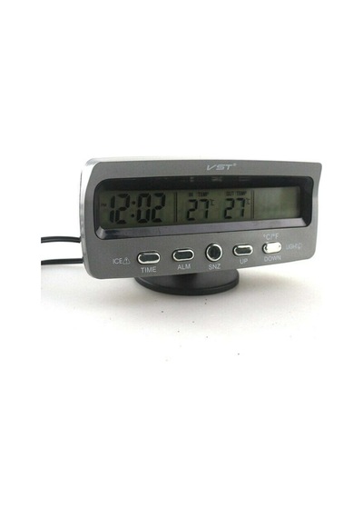 Araba Araç Oto Çok Fonksiyonlu Termometre Saat Voltmetre Vst7045