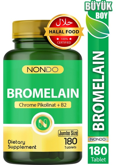 Nondo Bromelain 2400 Gdu 750 Mg 180 Tablet jumbo Boy