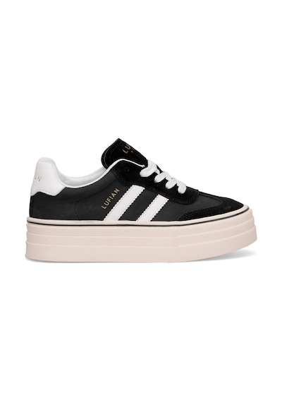 Lufian 121230025n Angela Kadın Hakiki Deri Klasik Sneaker Siyah Siyah