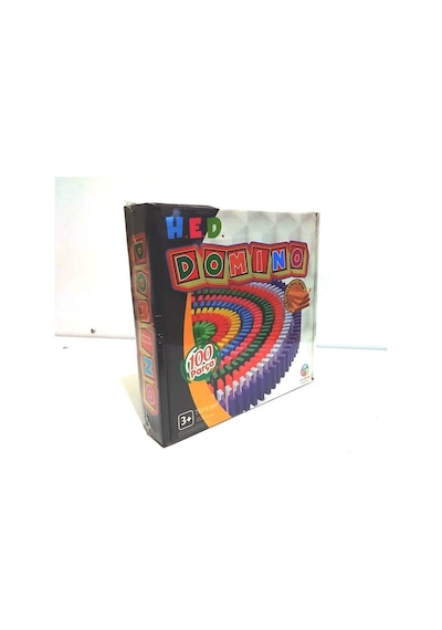 Oyuncak Eğitici Ahşap Renkli Domino Taşı 100 Parça