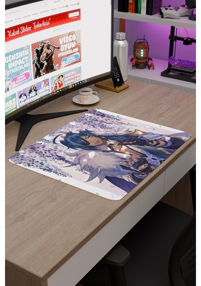 Kaeya Genshin Impact Anime Oyuncu V3 - 48x40 Xl Gaming Mouse Pad Fare Altlığı