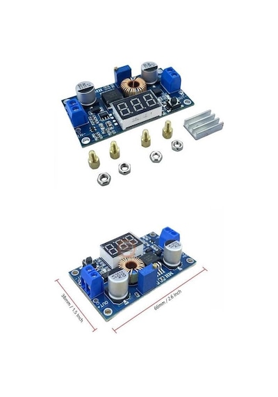 Xl4015 75w 5a Dc-dc Voltmetreli Ekranlı Voltaj Düşürücü Modül