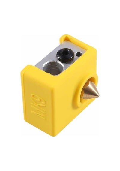 Koodmax 2 Adet E3d-v6 Sıcaklığa Dayanıklı Mk7 / Mk8 / Mk9 Alüminyum Isıtıcı Blok Silikon Kılıfı Sarı