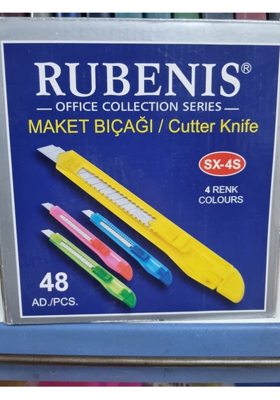 Rubenis Maket Bıçağı Dar Sx-4s 48 Li Paket