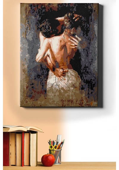 Webstyle Sayılarla Boyama Seti Kasnaklı Aşk Ve Tutku 40 X 50 Cm