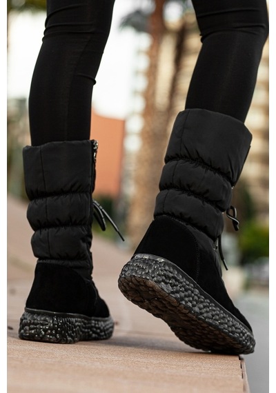 Khayt Fashion Fermuarlı Paraşüt Spor Kadın Çizme Bot (530094510)