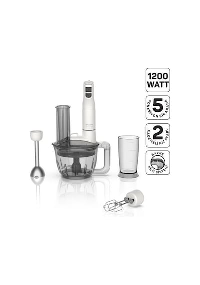 AR1187 Soprano Max Neo Multi Blender Seti 5 Fonksiyonlu 1200W