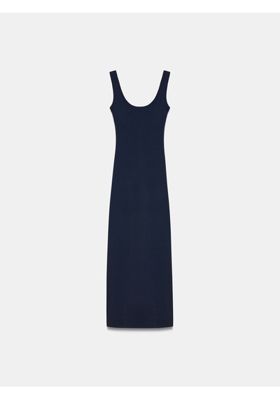 Dilvin 91733 Bra-free Midi Elbise-k.lacivert