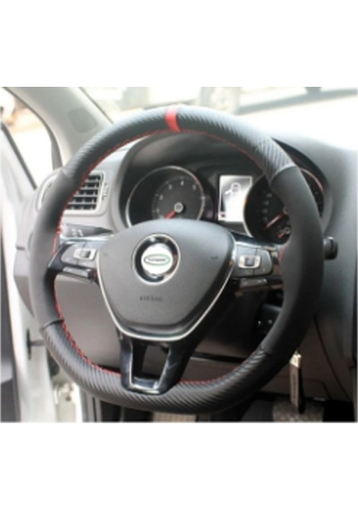 Yüzüklü Alcantara - Karbon Model Dikişli Oto Direksiyon Kılıfı Diğer
