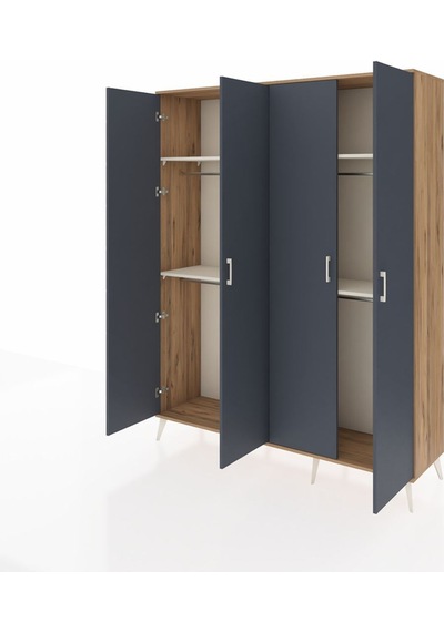 Hyperion Gardrop 4 Raflı 4 Kapaklı 4 Askılı 176x44x221 Çam-antrasit/aytaşı Antrasit/aytaşı Hyperion Gardrop 4 Raflı 4 Kapaklı 4 Askılı 176x44x221 Çam-antrasit/aytaşı Antrasit/aytaşı