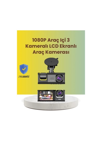 Mey İthalat Ta-01 2.0 İnç Ekranlı 3 Kanallı Araç Kamerası
