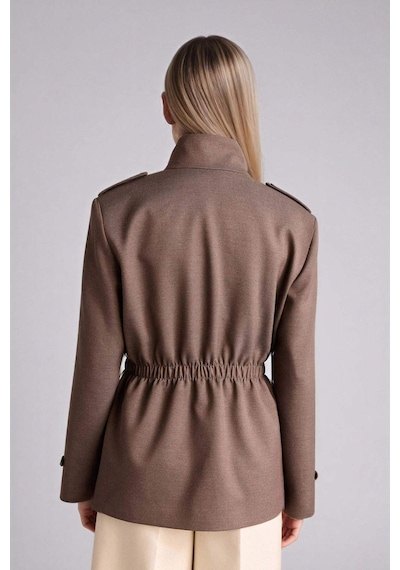 Defacto Regular Fıt Ceket Yaka Blazer Ceket H1637ax26spbn207 Kahve-bn207
