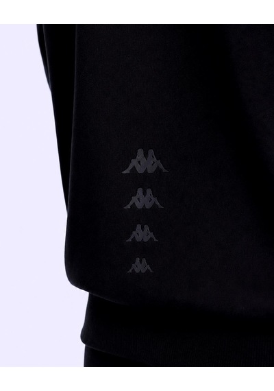 Kappa İnova Tur Kadın Siyah Oversize Hoodie