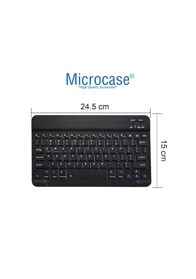 Microcase Xiaomi Redmi Pad 2 11 İnch İçin Bluetooth Klavye Tr Sticker + Bluetooth Mouse + Tablet Standı - Al2765 Lazer