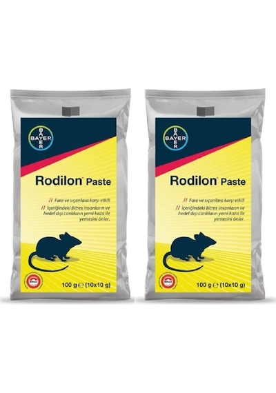 Bayer Rodilon Fare Pastası Yemi 2'li 10 x 10 G