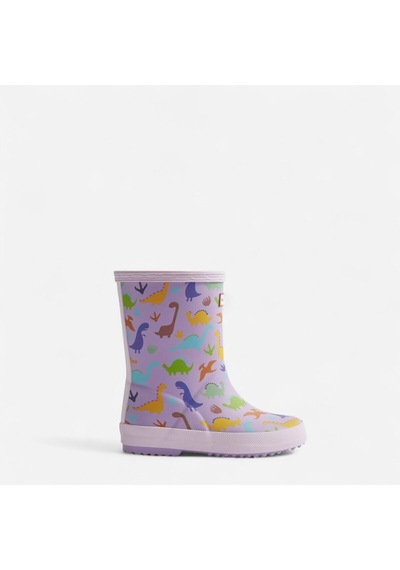 Hunter Originals Wellington Çocuk Lila Bot Çocuk Purple Dinosaur Bot Hfrk0039252-pd Mor