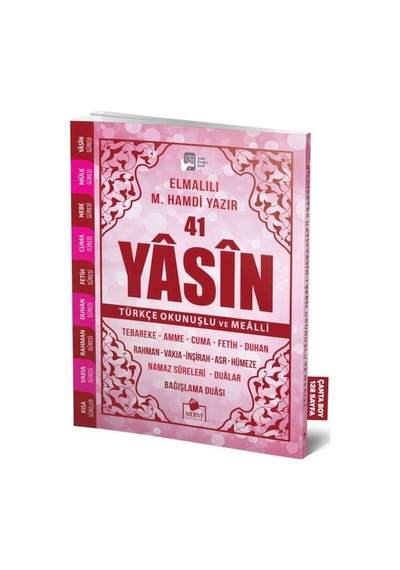 41 Yasin Çanta Boy Türkçe Okunuşlu Ve Mealli Pembe Kapak - Mydr-757502