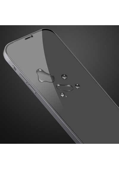 Apple Uyumlu   iPhone 12 Pro Max 3D Full Privacy Gizlilik Cam Ekran Koruyucu Siyah