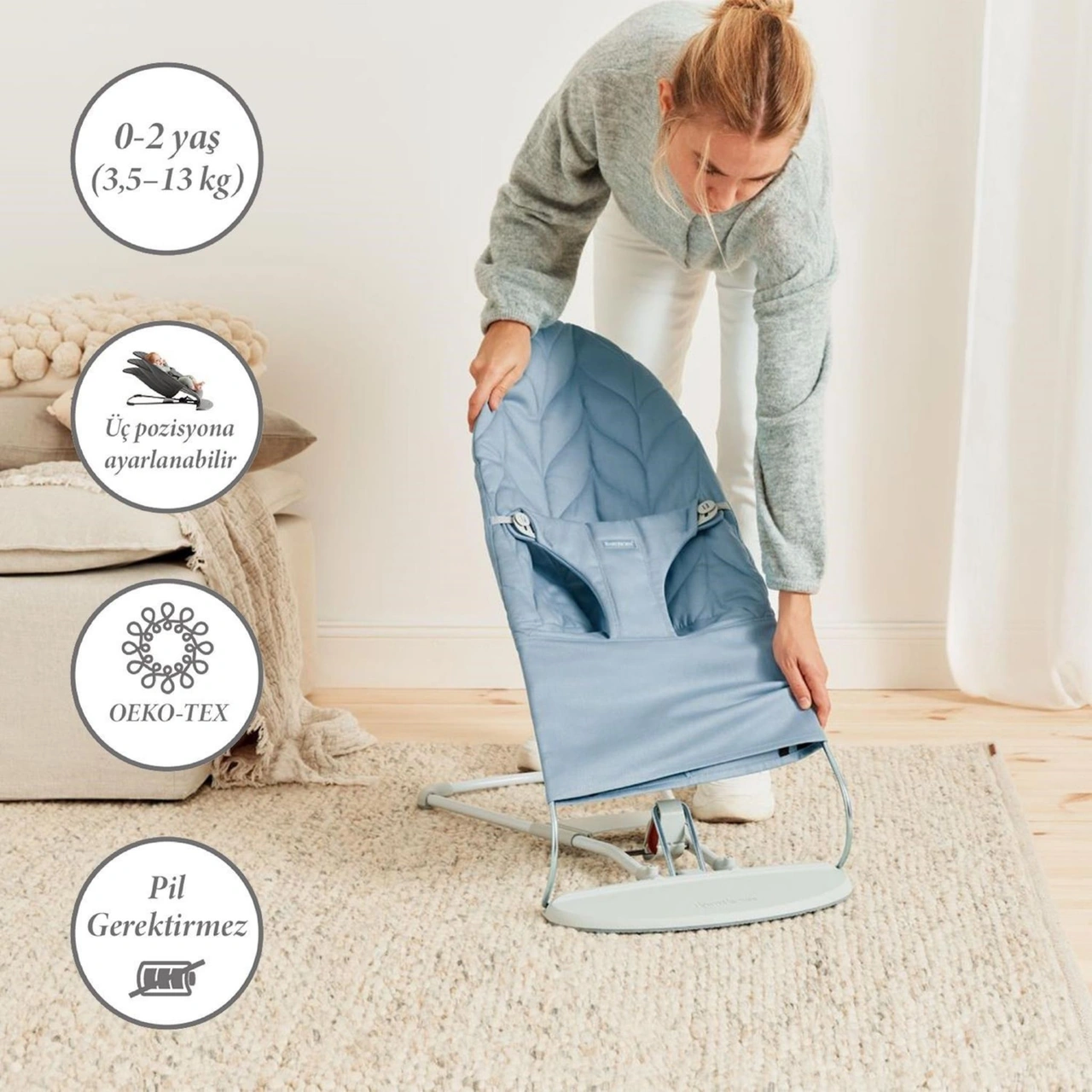 Babybjörn Woven Ana Kucağı Blue
