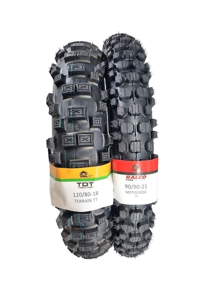 Tdt Tyres Enduro Lastik Takımı 120/80-18 Ve 90/90-21 Tt Terrainset3