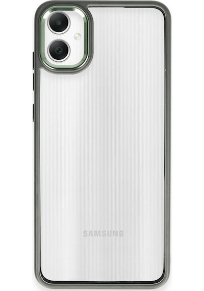 Samsung Galaxy  Uyumlu,  A05 Kılıf Power Silikon - Koyu Yeşil