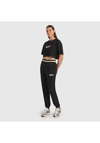 New Balance Nb Lifestyle Women Tshirt Kadın Siyah T-shirt - Wnt3509