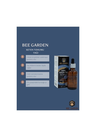 Saçları Nemlendirmeye Hızlı Uzamasına Yardımcı Orijinal Saf Keten Tohumu Yağı 50 Ml