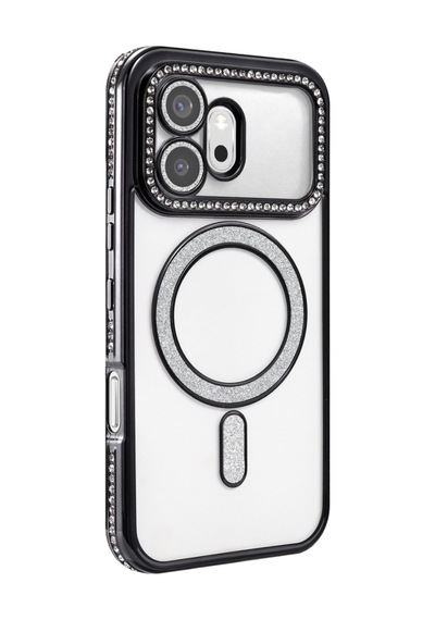 Newface Huawei Honor 600 Joke Simli Magneticsafe Kılıf Siyah