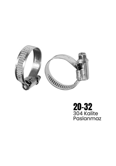 Shuıvan Hortum Kelepçesi 20-32 Vida Ayarlı 304 Paslanmaz-1568