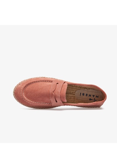 Manebi Kadın Pembe Deri Espadril